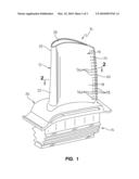 Trailing Edge Cooling for Turbine Blade Airfoil diagram and image