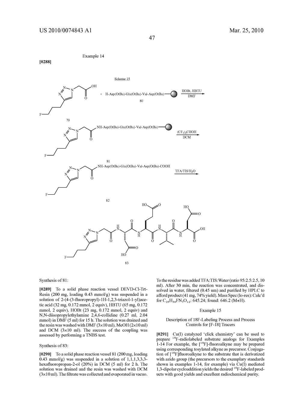 Novel Substrate Based PET Imaging Agents - diagram, schematic, and image 51