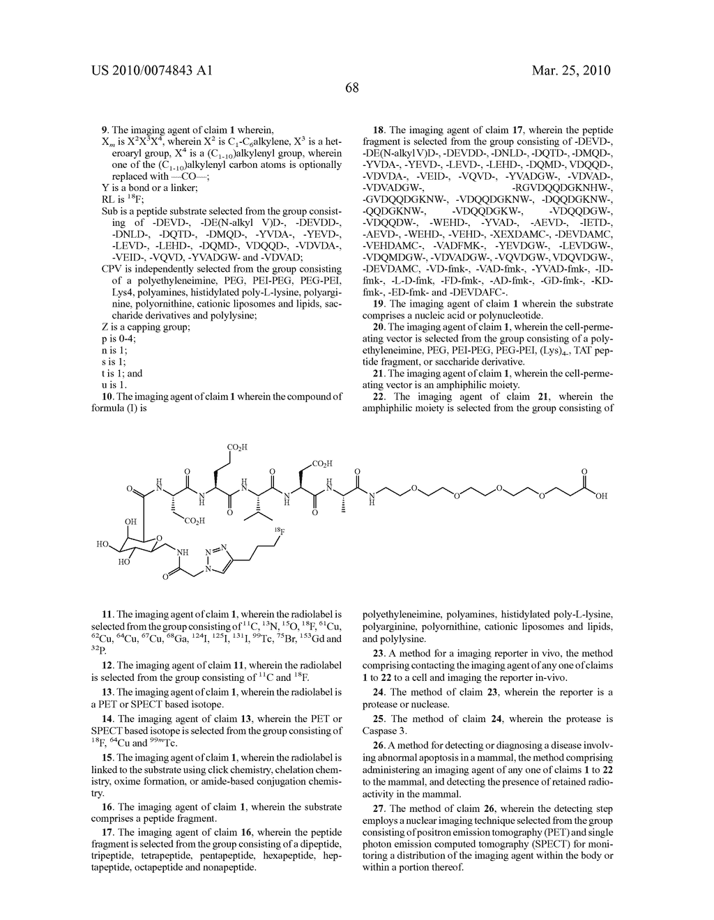 Novel Substrate Based PET Imaging Agents - diagram, schematic, and image 72