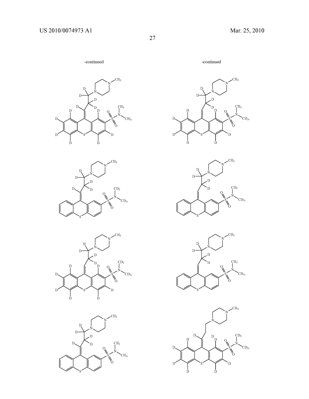 THIOXANTHENE MODULATORS OF DOPAMINE D2 RECEPTORS - diagram, schematic, and image 28