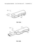 Flash Drive With Spring-Loaded Swivel Connector diagram and image