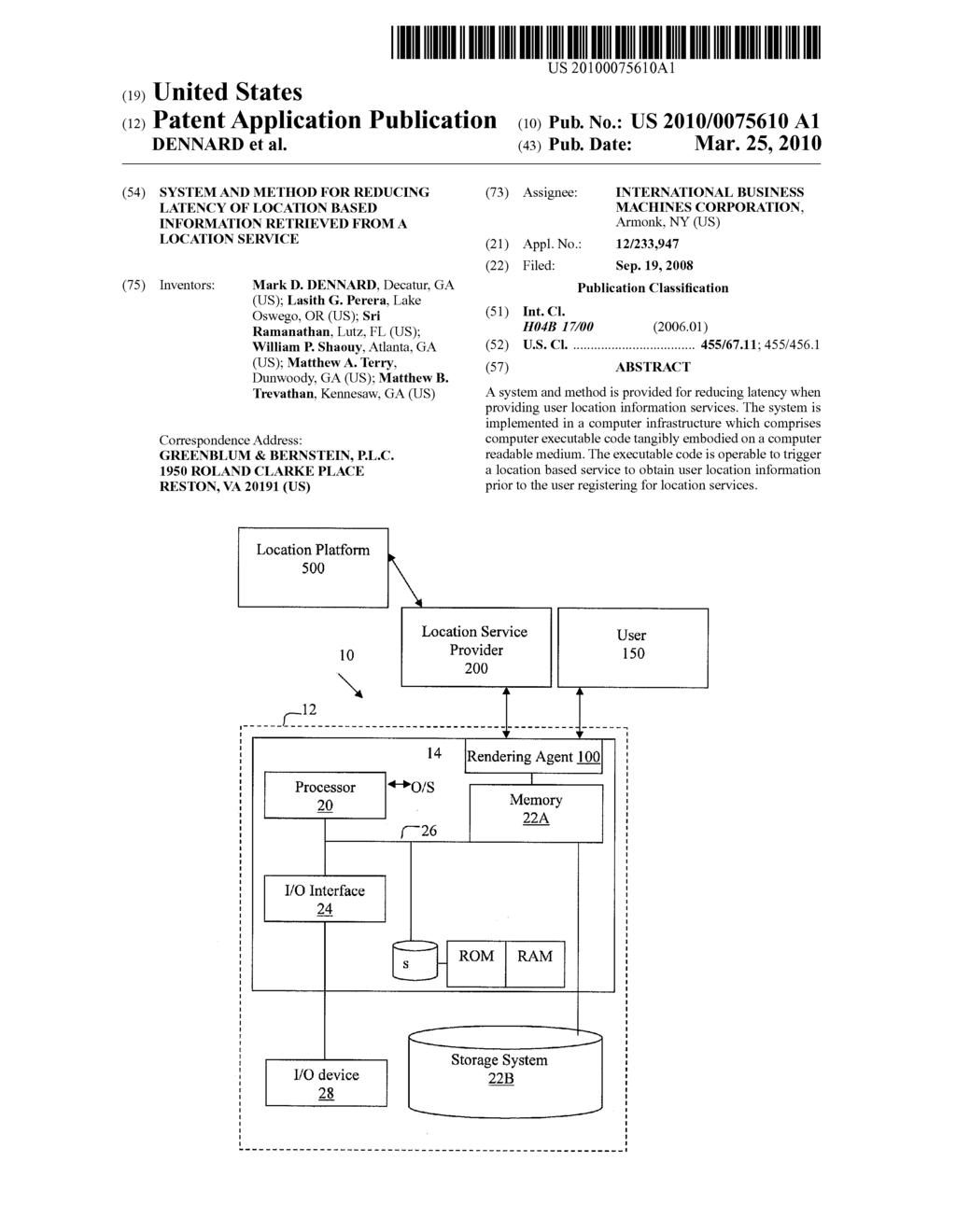 SYSTEM AND METHOD FOR REDUCING LATENCY OF LOCATION BASED INFORMATION RETRIEVED FROM A LOCATION SERVICE - diagram, schematic, and image 01