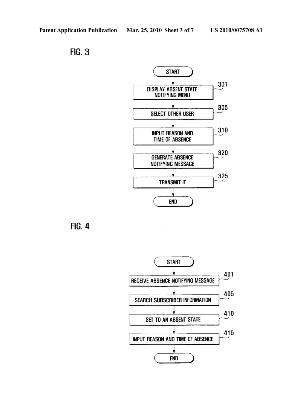 Method and system for notifying absence in PTT service, and portable terminal adapted thereto - diagram, schematic, and image 04