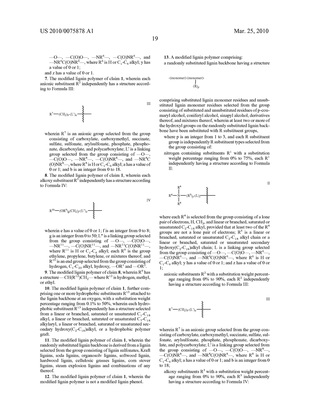 Modified Lignin Biopolymer Useful in Cleaning Compositions - diagram, schematic, and image 22