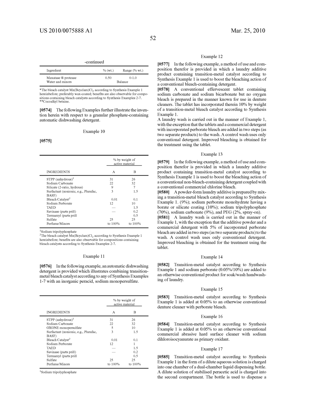 BLEACH COMPOSITIONS - diagram, schematic, and image 53