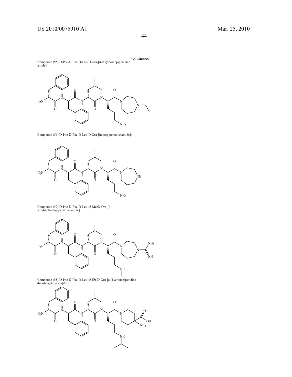 SYNTHETIC PEPTIDE AMIDES AND DIMERIC FORMS THEREOF - diagram, schematic, and image 61