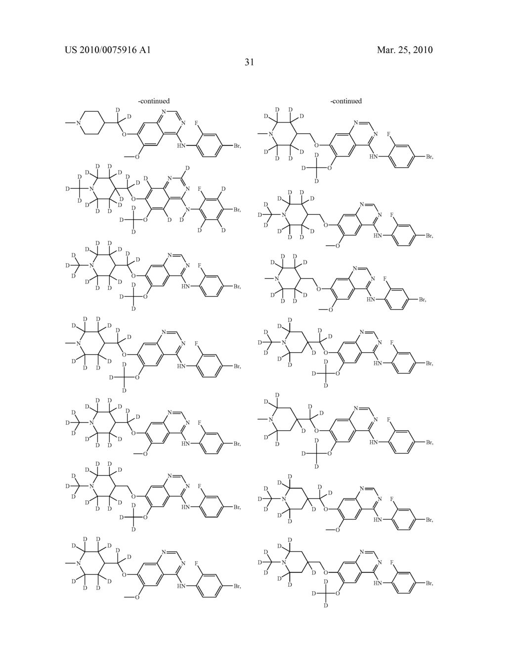 SUBSTITUTED QUINAZOLINE INHIBITORS OF GROWTH FACTOR RECEPTOR TYROSINE KINASES - diagram, schematic, and image 32