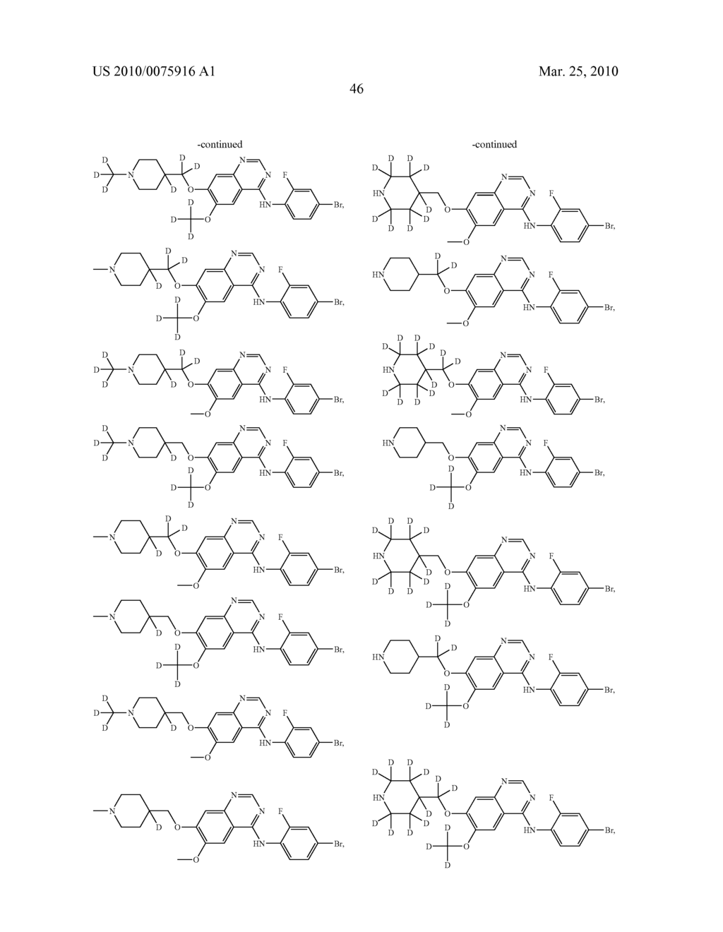 SUBSTITUTED QUINAZOLINE INHIBITORS OF GROWTH FACTOR RECEPTOR TYROSINE KINASES - diagram, schematic, and image 47