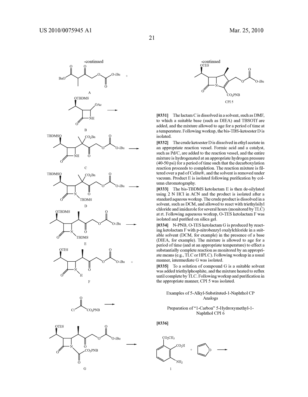 GRAM-POSITIVE CARBAPENEM ANTIBACTERIALS AND PROCESSES FOR THEIR PREPARATION - diagram, schematic, and image 35