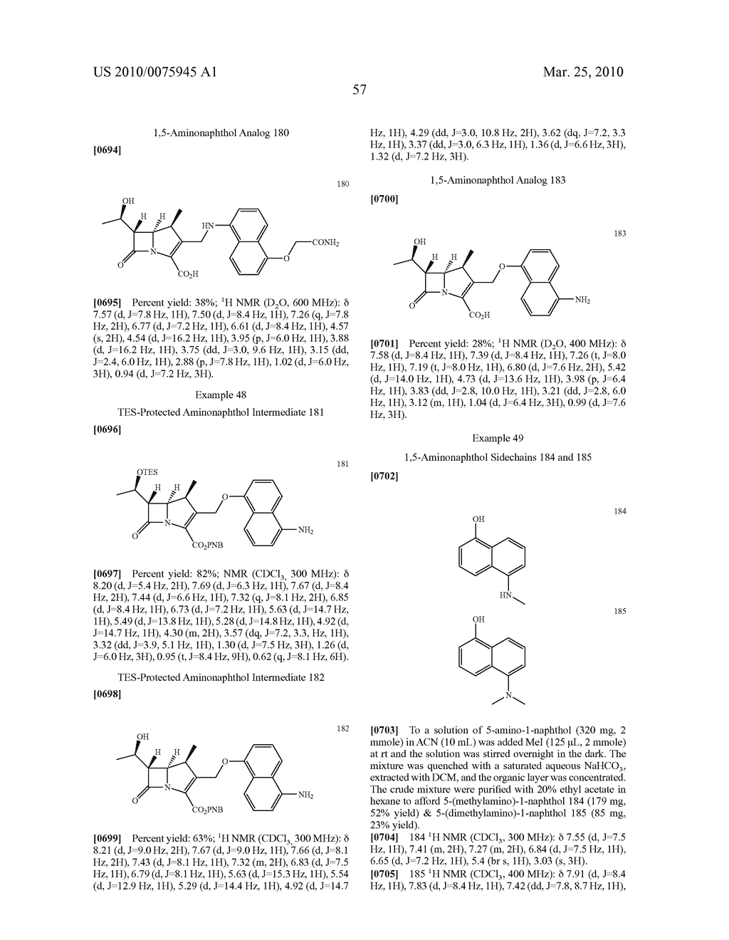 GRAM-POSITIVE CARBAPENEM ANTIBACTERIALS AND PROCESSES FOR THEIR PREPARATION - diagram, schematic, and image 71