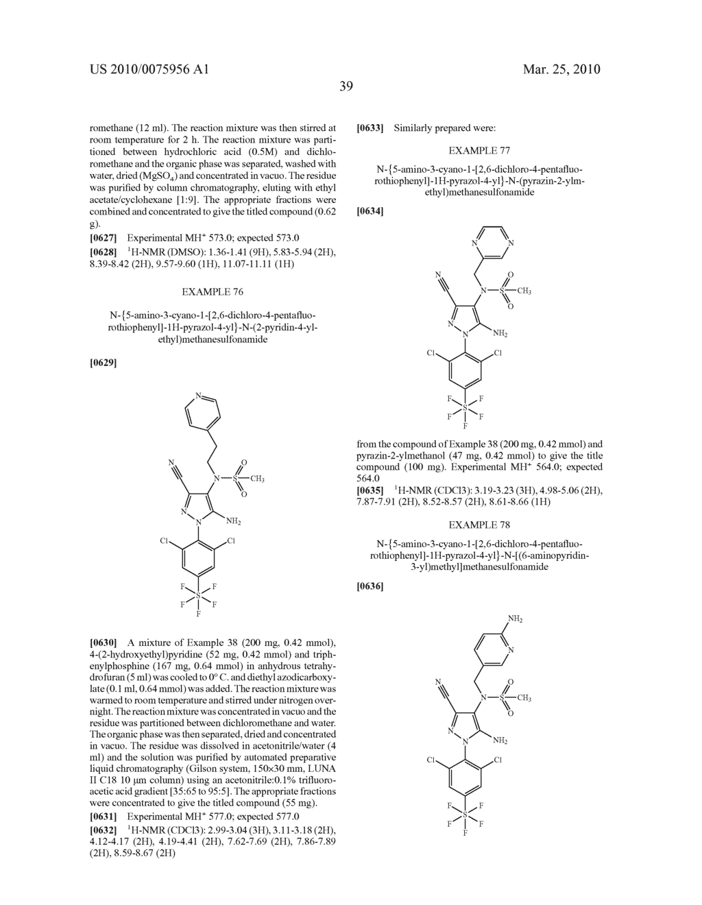 N-(1-ARYLPYRAZOL-4L)SULFONAMIDES AND THEIR USE AS PARASITICIDES - diagram, schematic, and image 40