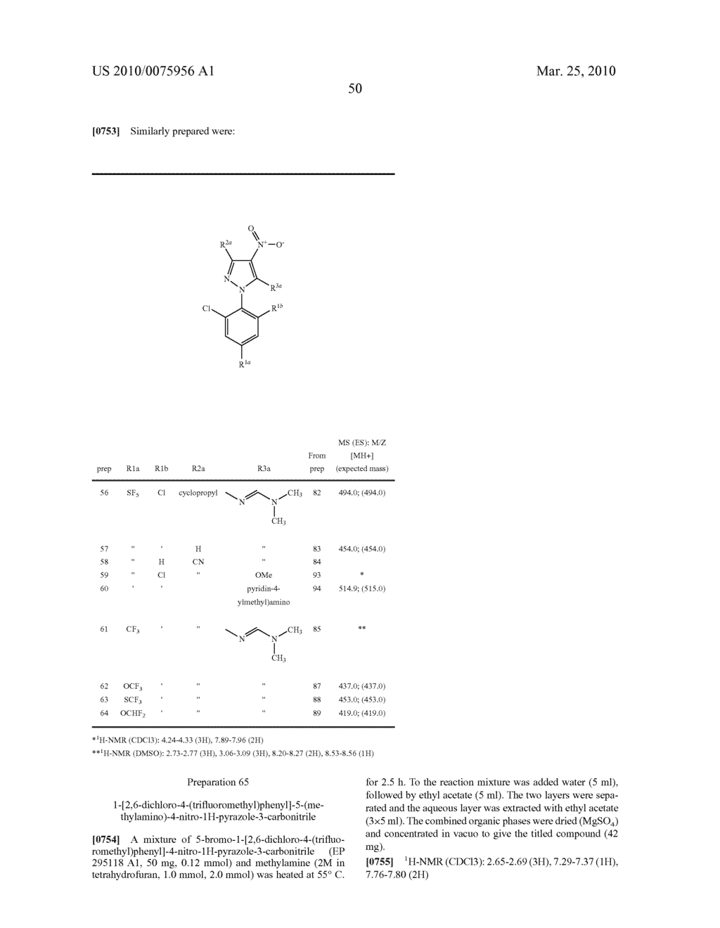 N-(1-ARYLPYRAZOL-4L)SULFONAMIDES AND THEIR USE AS PARASITICIDES - diagram, schematic, and image 51