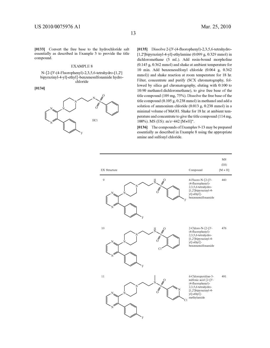 SUBSTITUTED PIPERAZINYL PYRAZINES AND PYRIDINES AS 5-HT7 RECEPTOR ANTAGONISTS - diagram, schematic, and image 14