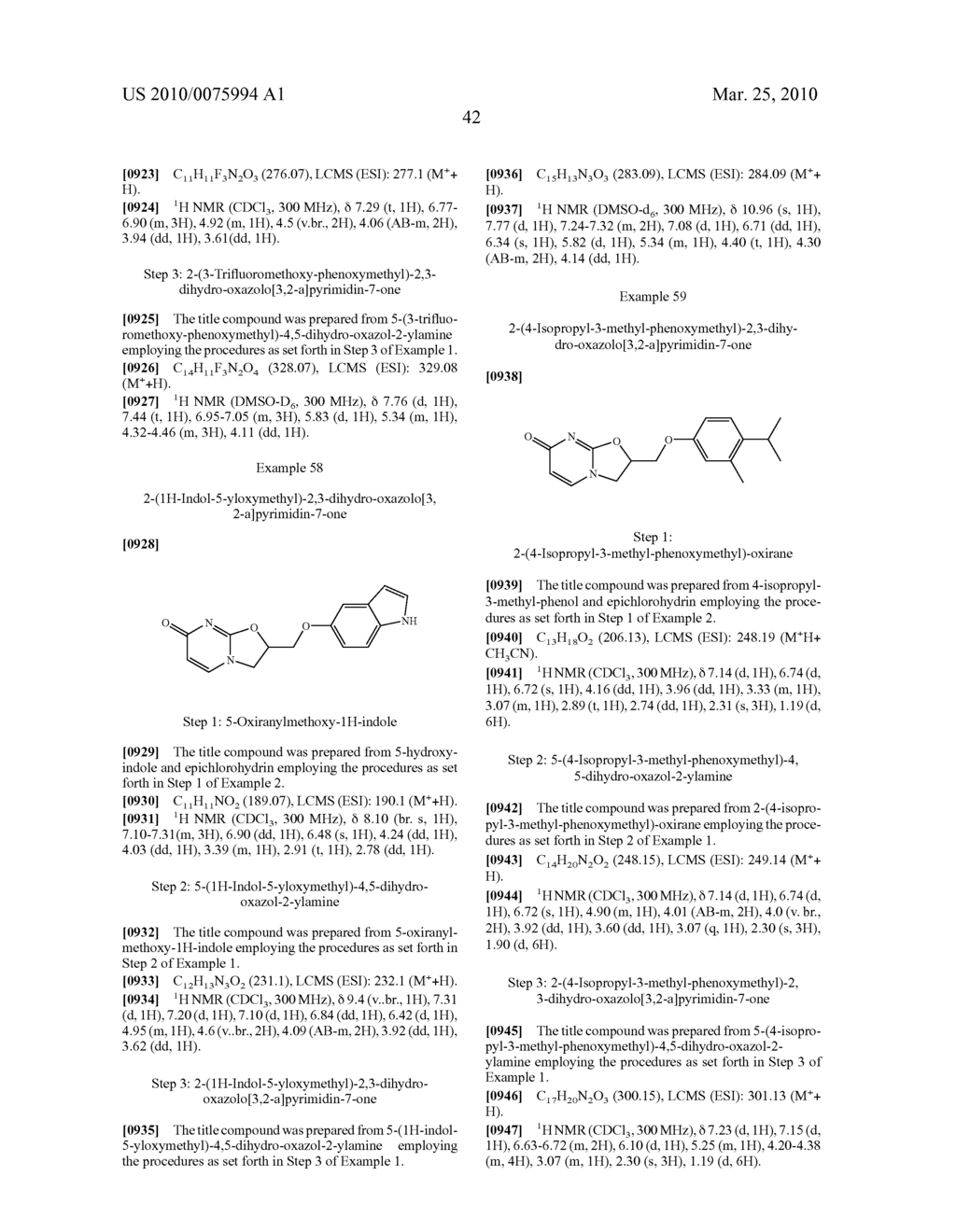 SUBSTITUTED DIHYDRO AND TETRAHYDRO OXAZOLOPYRIMIDINONES, PREPARATION AND USE THEREOF - diagram, schematic, and image 43