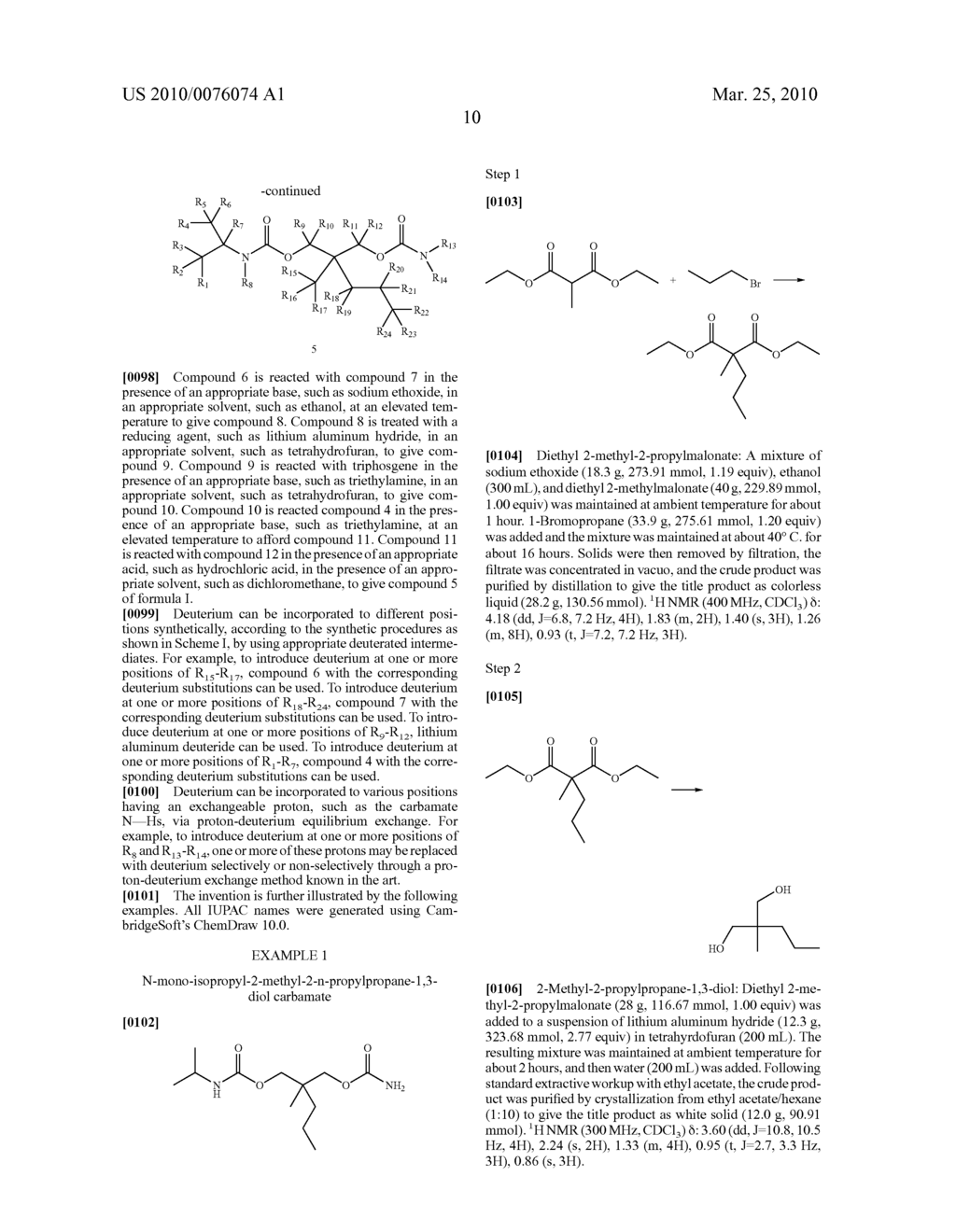 CARBAMATE REDUCERS OF SKELETAL MUSCLE TENSION - diagram, schematic, and image 11