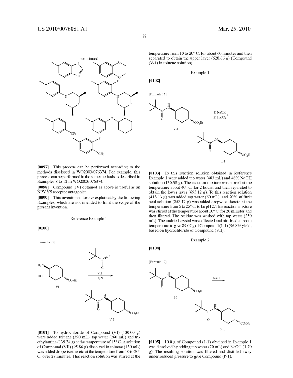 METHOD FOR PRODUCING SALT OF 4-SULFINYLAMINO-1-CYCLOHEXANECARBOXYLIC ACID - diagram, schematic, and image 09