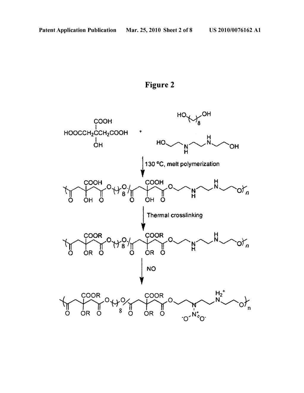 Biodegradable nitric oxide generating polymers and related biomedical devices - diagram, schematic, and image 03