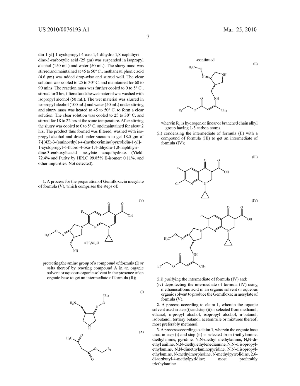  PROCESS FOR THE PREPARATION OF GEMIFLOXACIN - diagram, schematic, and image 10