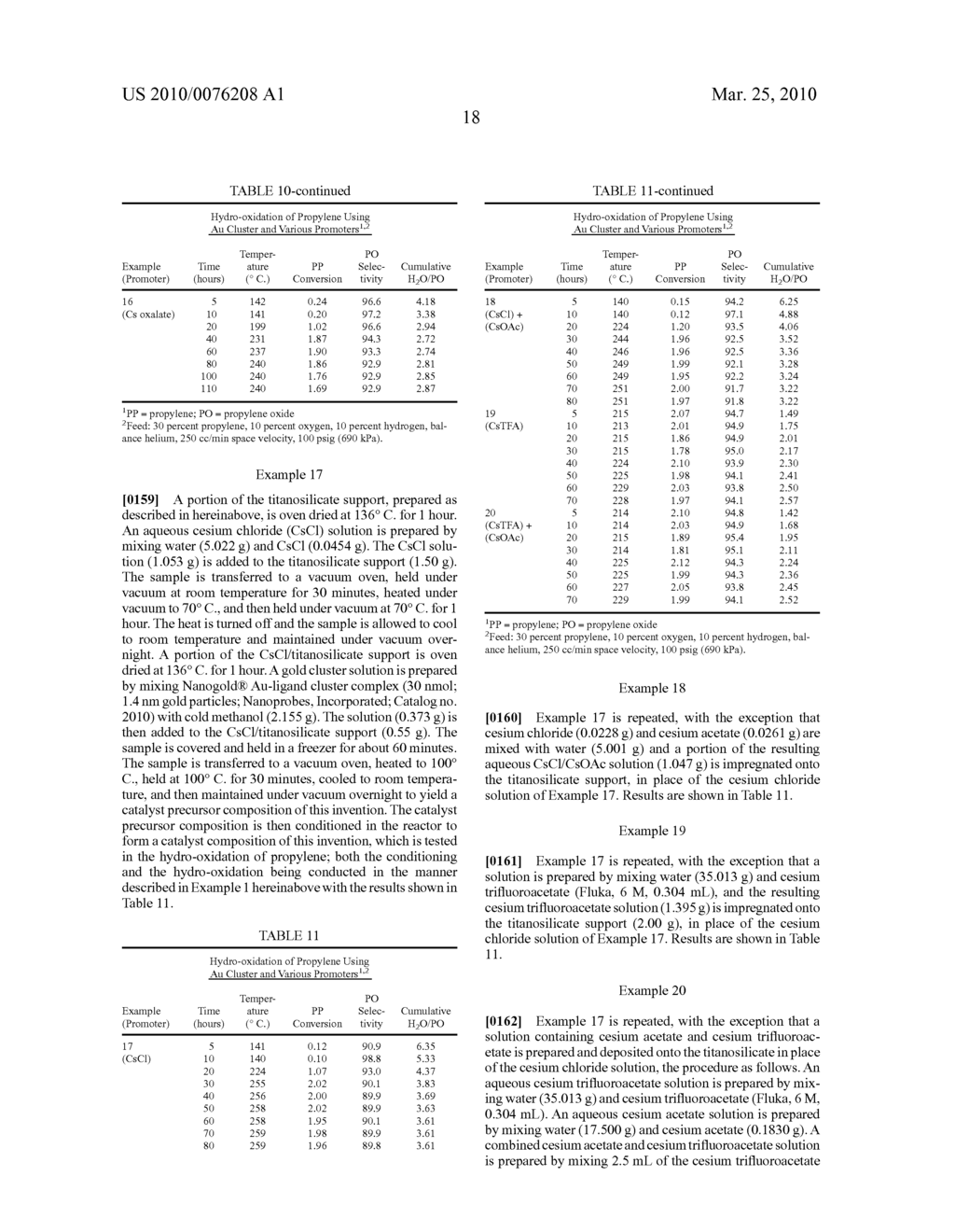 HYDRO-OXIDATION PROCESS USING A CATALYST PREPARED FROM A GOLD CLUSTER COMPLEX - diagram, schematic, and image 38