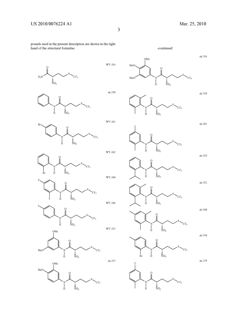 NOVEL TRIHALOMETHIONINE DERIVATIVE AND PHARMACEUTICAL PRODUCT CONTAINING THE SAME - diagram, schematic, and image 05