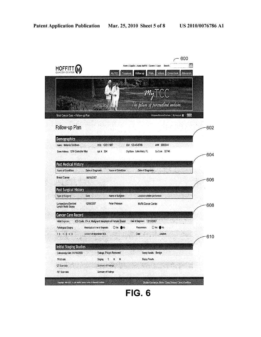 Computer System and Computer-Implemented Method for Providing Personalized Health Information for Multiple Patients and Caregivers - diagram, schematic, and image 06