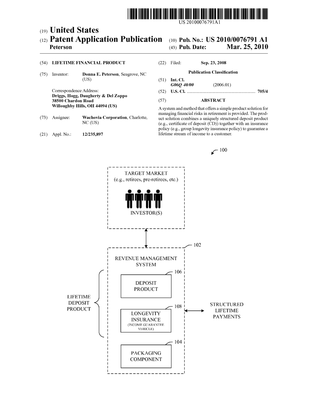 LIFETIME FINANCIAL PRODUCT - diagram, schematic, and image 01