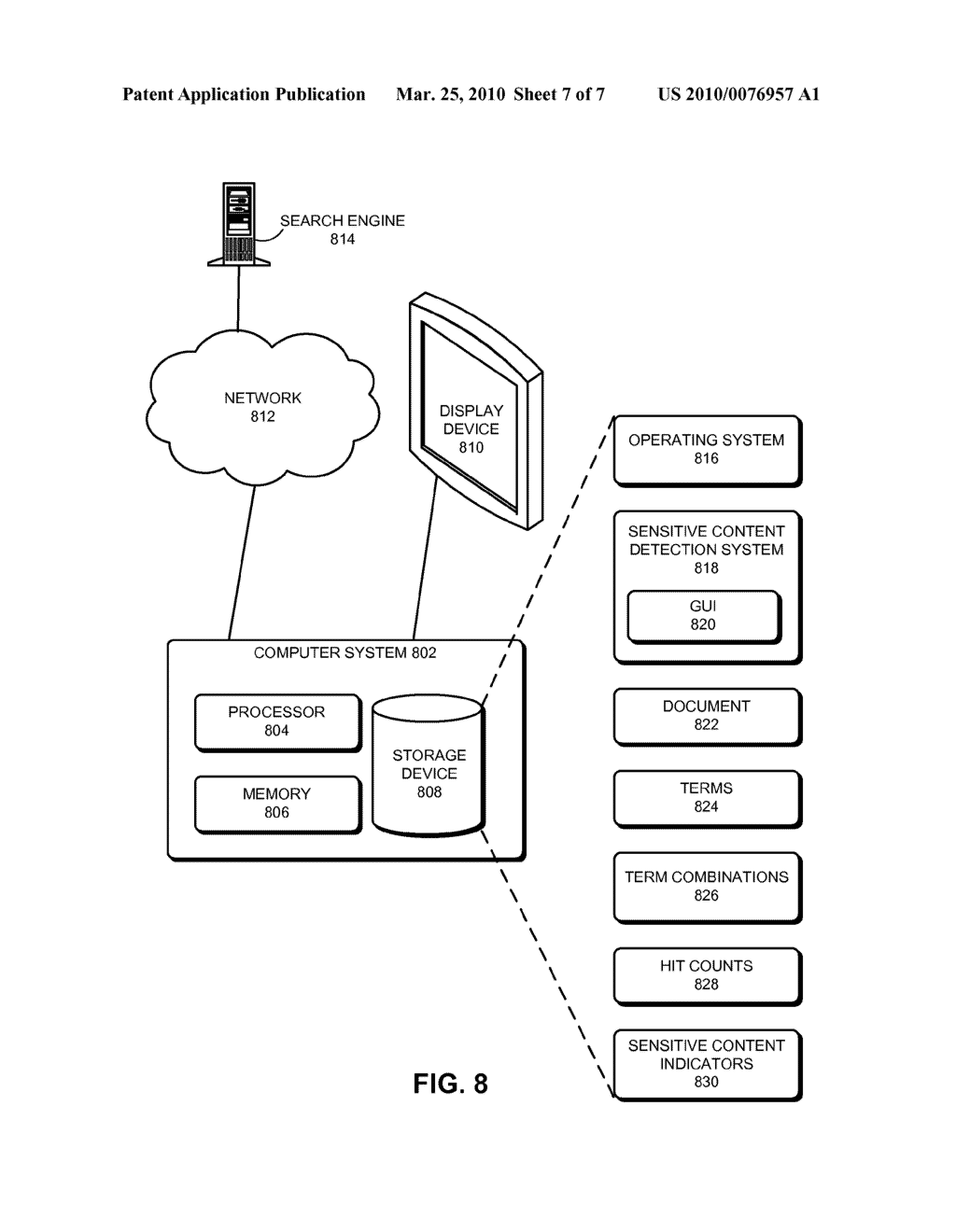 METHOD AND APPARATUS FOR DETECTING SENSITIVE CONTENT IN A DOCUMENT - diagram, schematic, and image 08