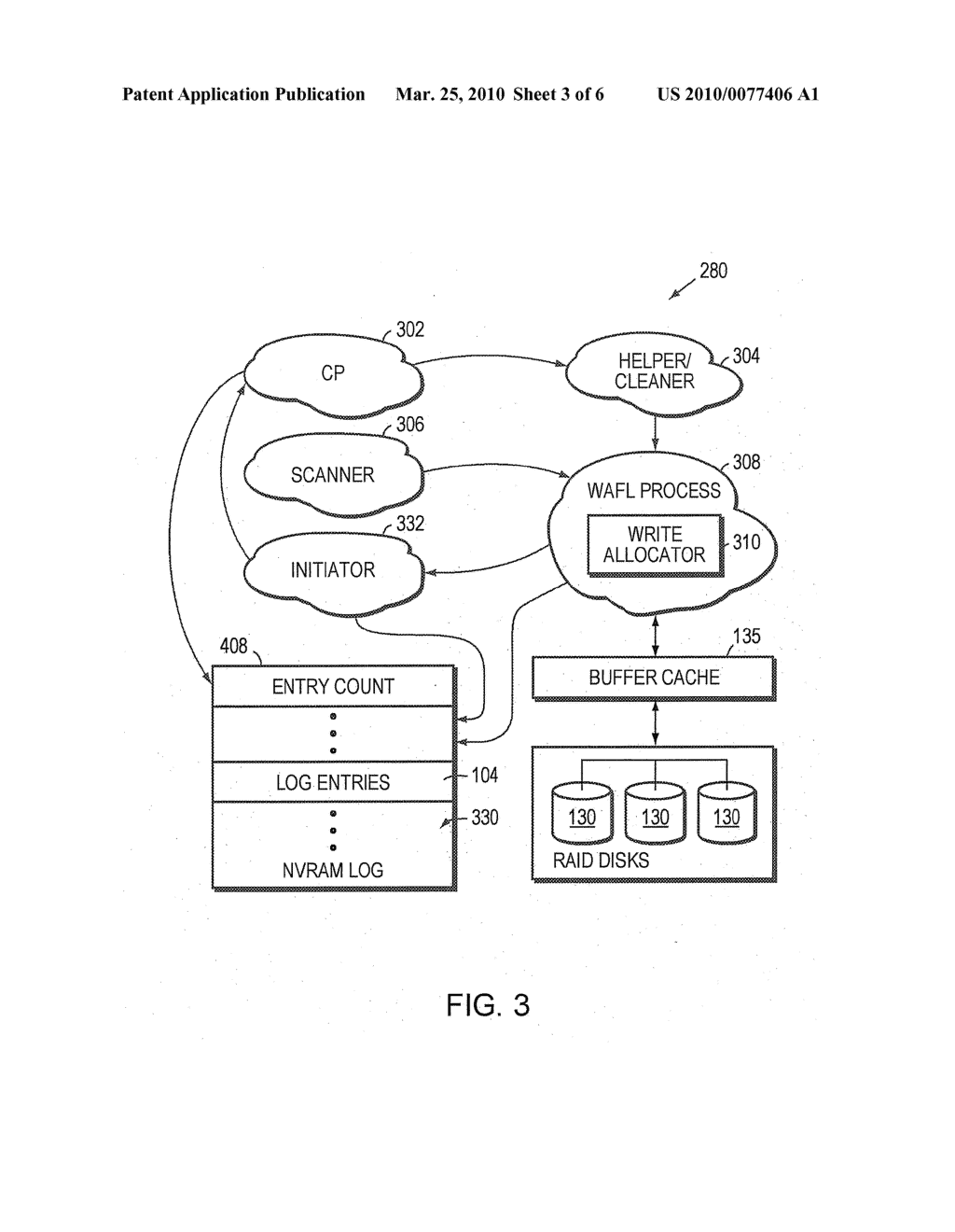 SYSTEM AND METHOD FOR PARALLELIZED REPLAY OF AN NVRAM LOG IN A STORAGE APPLIANCE - diagram, schematic, and image 04