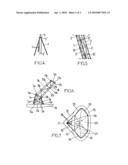 Deployable light structure capable of being rigidified after deployment, its production process and its application to equipping a spacecraft diagram and image