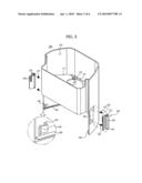 Refrigerator and ice storage container therefor diagram and image