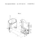 Refrigerator and ice storage container therefor diagram and image