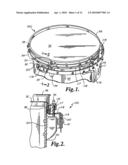SUPPORT SYSTEM FOR PERCUSSION INSTRUMENTS diagram and image