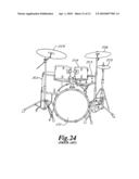 SUPPORT SYSTEM FOR PERCUSSION INSTRUMENTS diagram and image