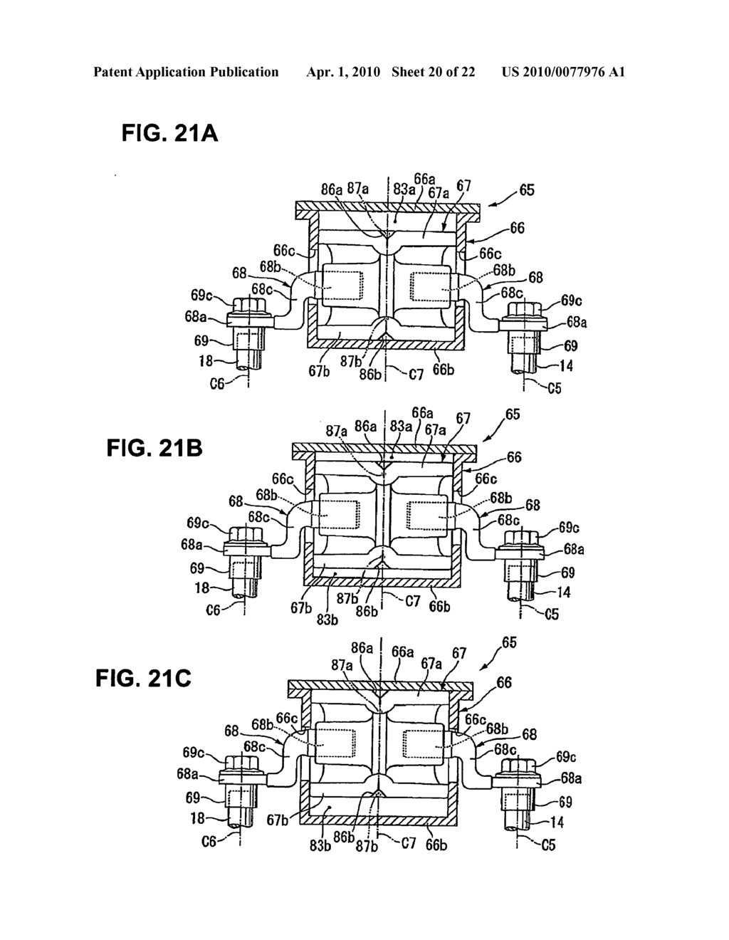 Internal combustion engine with variable valve control system - diagram, schematic, and image 21