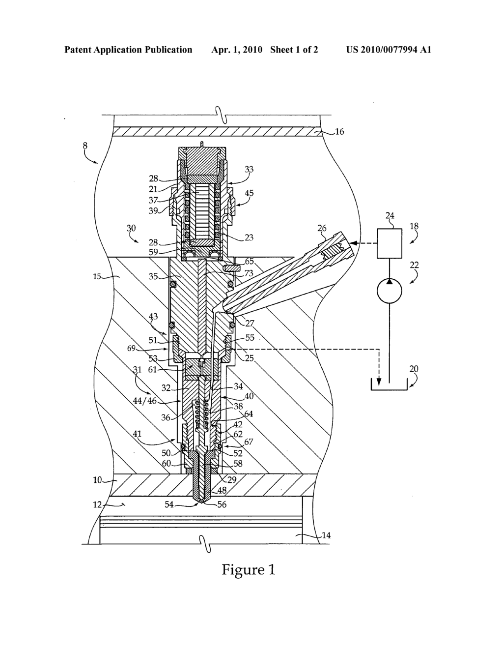 Fuel injector having integral body guide and nozzle case for pressure containment - diagram, schematic, and image 02