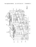 AIR-COOLED HEAT EXCHANGER WITH HYBRID SUPPORTING STRUCTURE diagram and image