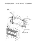 HEAT EXCHANGER SUPPORTING STRUCTURE AND VEHICLE FRONT STRUCTURE diagram and image