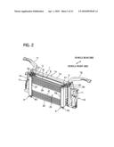 HEAT EXCHANGER SUPPORTING STRUCTURE AND VEHICLE FRONT STRUCTURE diagram and image