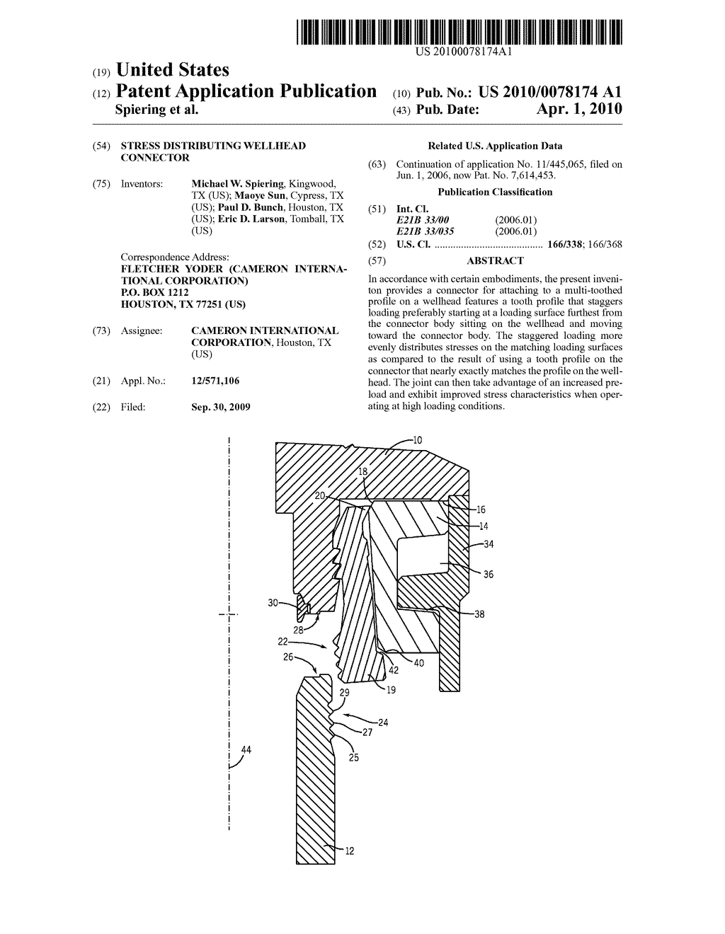 STRESS DISTRIBUTING WELLHEAD CONNECTOR - diagram, schematic, and image 01