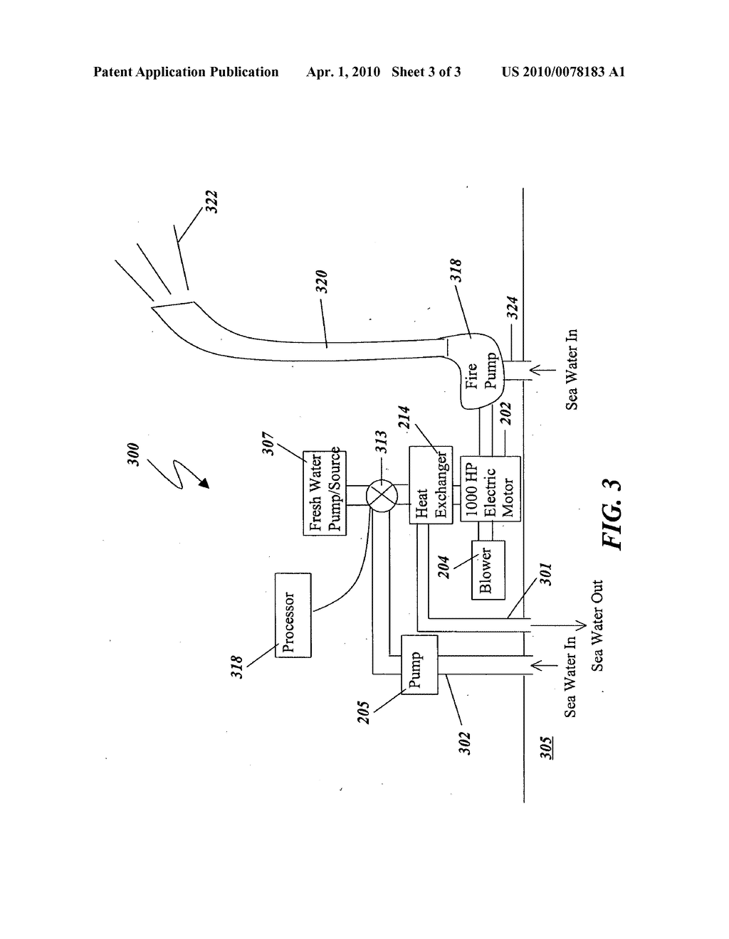 System and method for supplying sea water during fire fighting operations on a naval vessel - diagram, schematic, and image 04