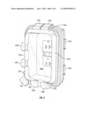 Environmentally Sealed Wiring Device with Removable Weather-Resistant Cover diagram and image