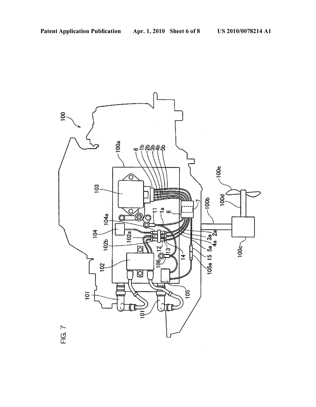 WATER STOPPING STRUCTURE OF ELECTRIC WIRE AND MARINE VESSEL PROPULSION DEVICE - diagram, schematic, and image 07