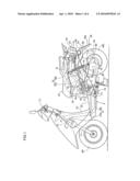 CANISTER MOUNTING STRUCTURE FOR MOTORCYCLE AND MOTORCYCLE diagram and image