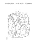 CANISTER MOUNTING STRUCTURE FOR MOTORCYCLE AND MOTORCYCLE diagram and image