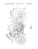 RADIATOR MOUNTING STRUCTURE FOR MOTORCYCLE diagram and image