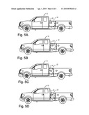 CNG-Fueled Vehicle with Fuel Tanks Packaged Between Cab and Bed diagram and image