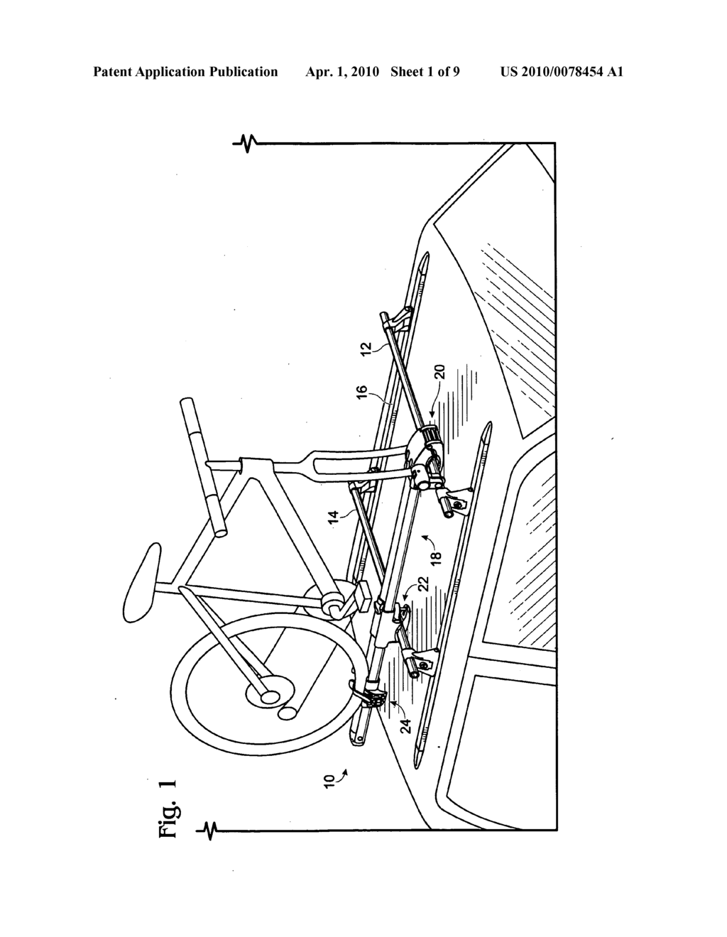 BICYCLE CARRIER WITH FORK MOUNT AND UNIVERSAL CROSSBAR CLAMP - diagram, schematic, and image 02