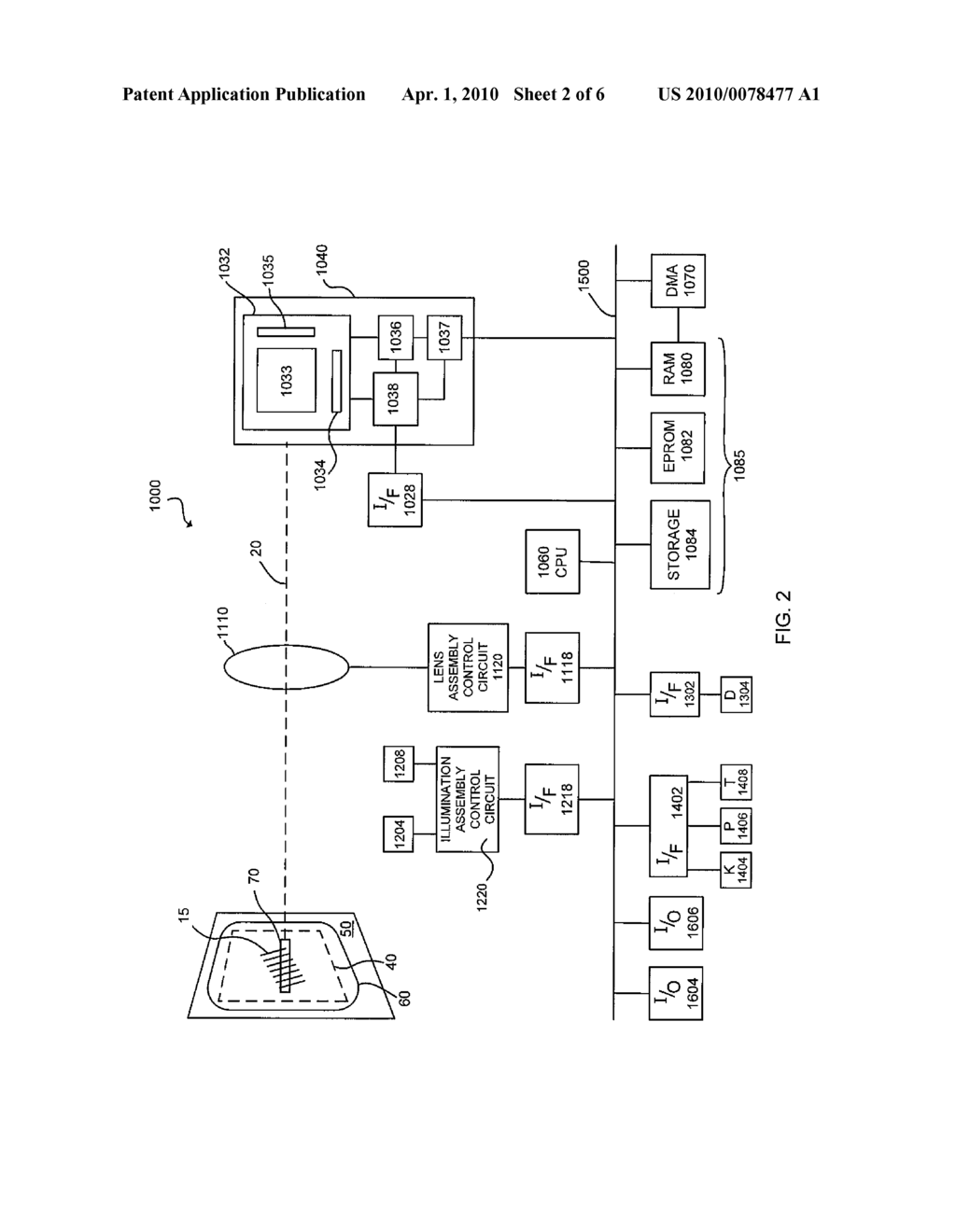 METHOD AND APPARATUS FOR OPERATING INDICIA READING TERMINAL INCLUDING PARAMETER DETERMINATION - diagram, schematic, and image 03