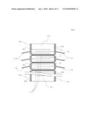 Laminated piezolectric element, jetting device provided with the laminated piezoelectric element and fuel jetting system diagram and image