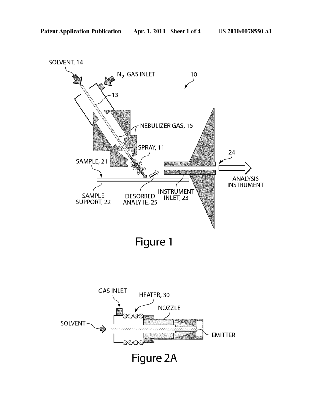 Method and apparatus for embedded heater for desorption and ionization of analytes - diagram, schematic, and image 02